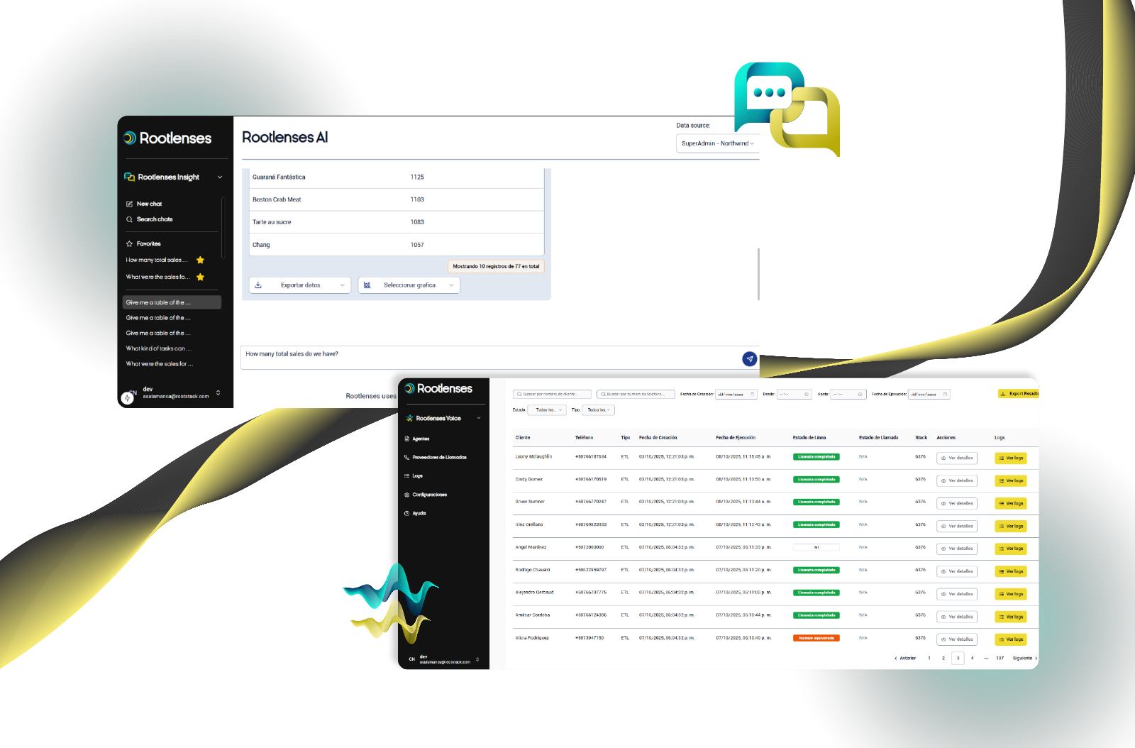 rootlenses casos de uso